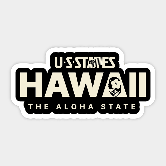 HAWAII Sticker by U★S★STATES 